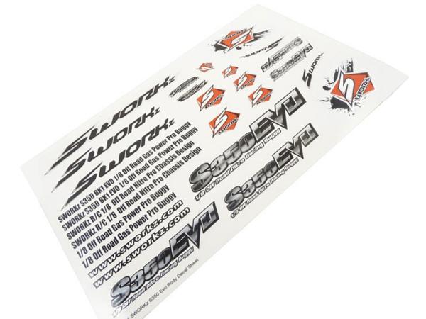 SWORKz S350 BK1 Karosserieaufkleber EVO